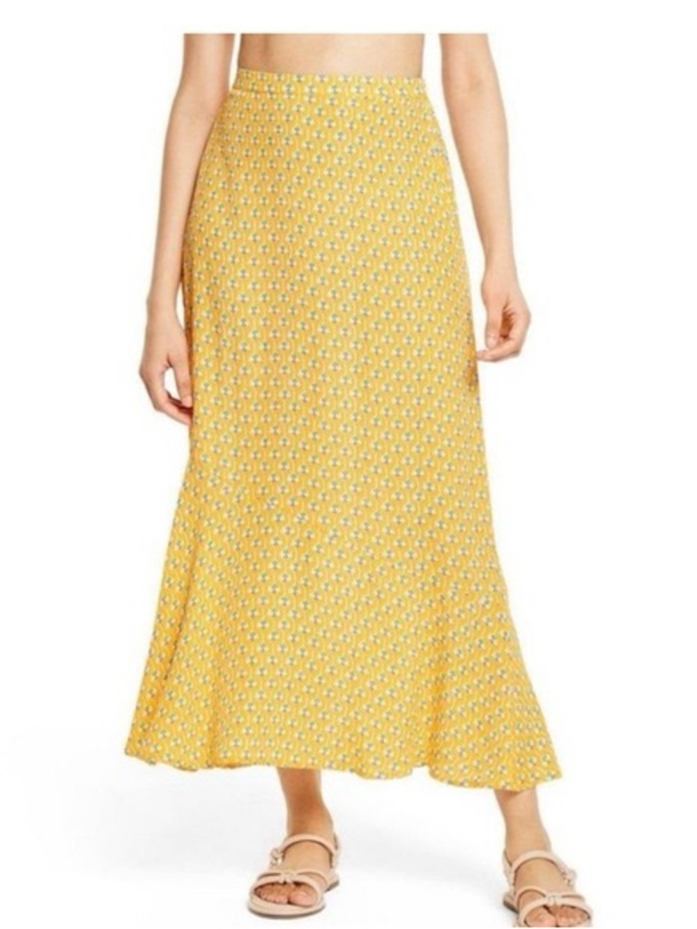 RHODE Yellow Floral  Skirt